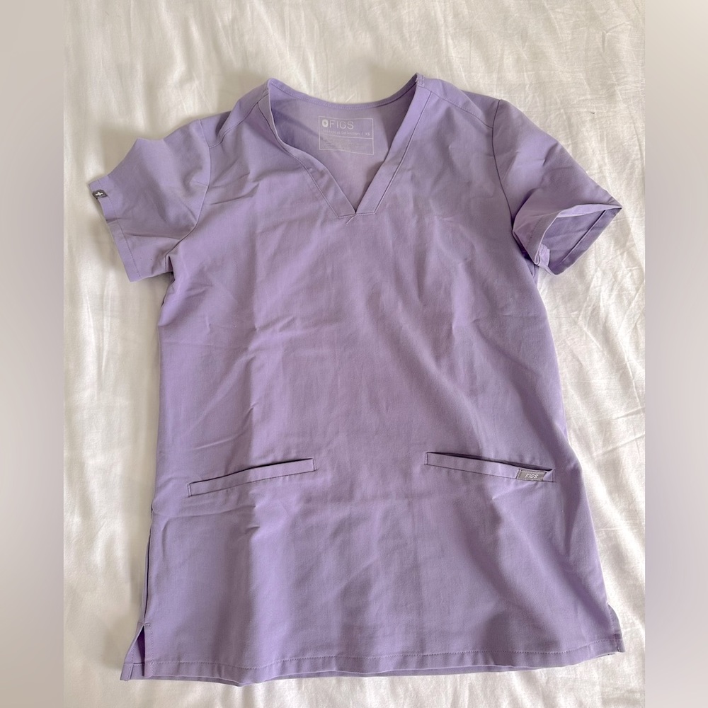Figs Scrub Top Lilac XS